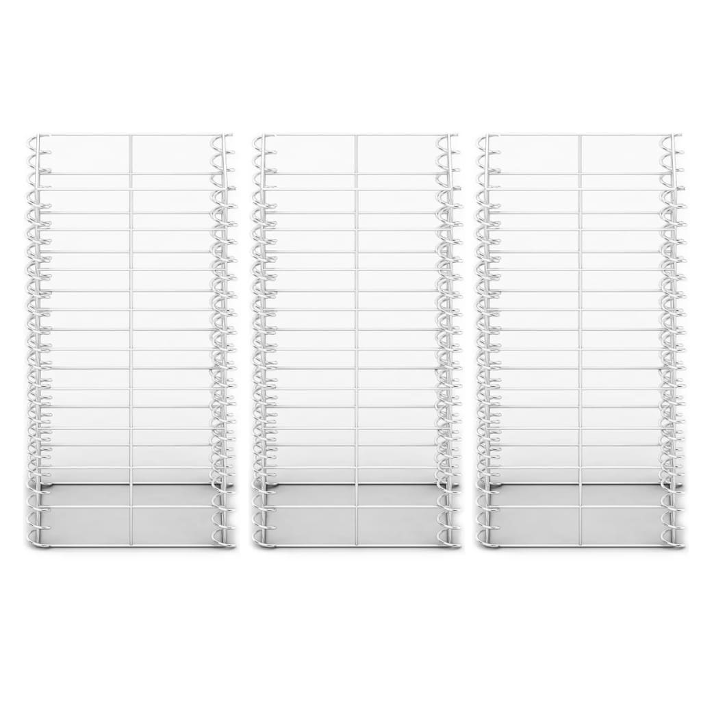 3-delige Schanskorfset 25x25x50 cm gegalvaniseerd draad is nu te koop bij PeponiXL, paradijselijk wonen!