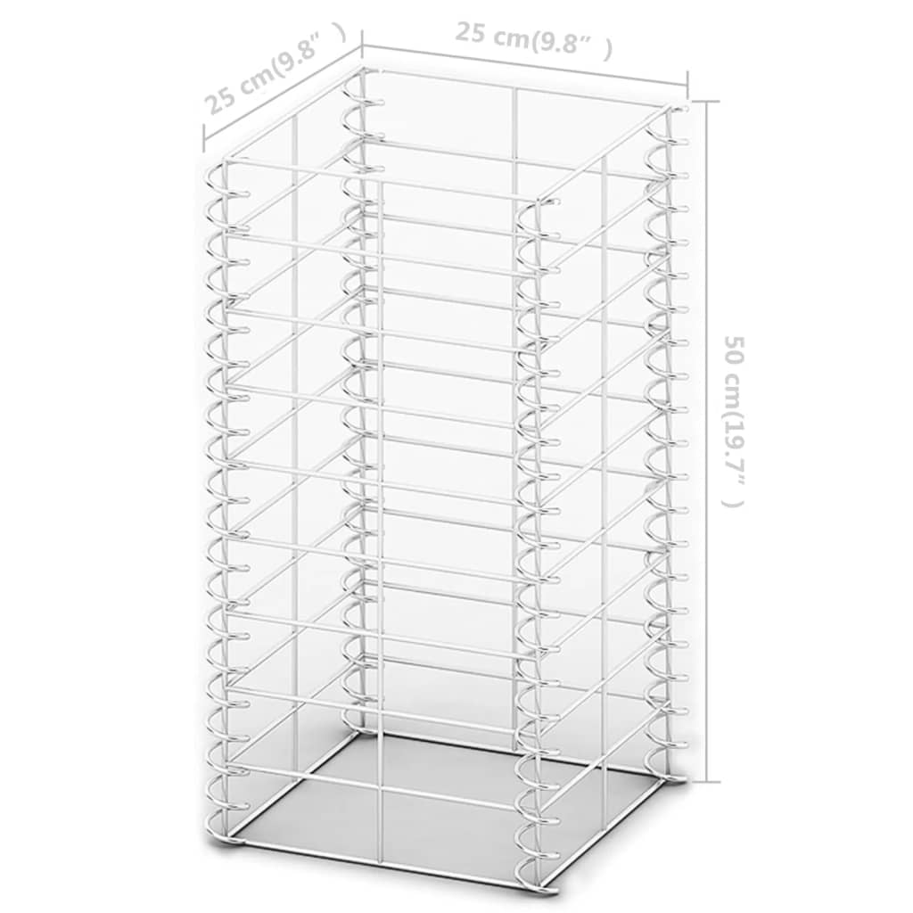3-delige Schanskorfset 25x25x50 cm gegalvaniseerd draad is nu te koop bij PeponiXL, paradijselijk wonen!