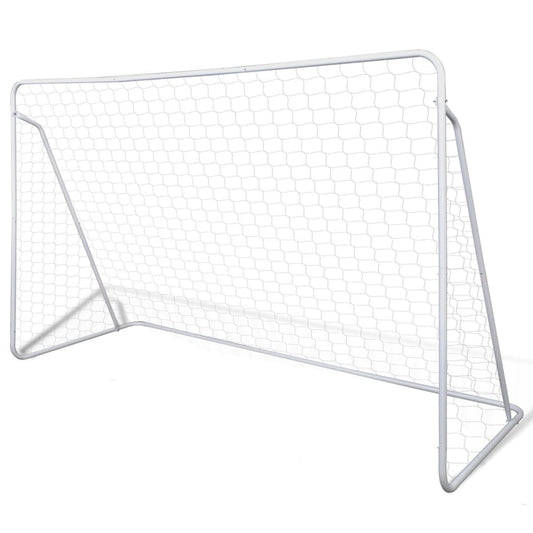 Voetbaldoelset hoogwaardig 240x90x150 cm staal is nu te koop bij PeponiXL, paradijselijk wonen!