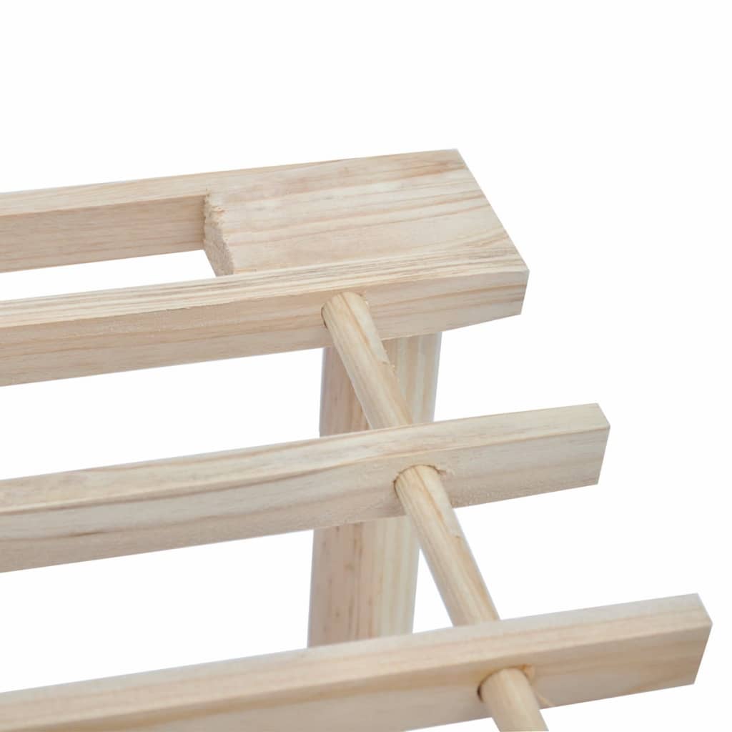 Schoenenrekken met 3 schappen 2 st massief vurenhout is nu te koop bij PeponiXL, paradijselijk wonen!