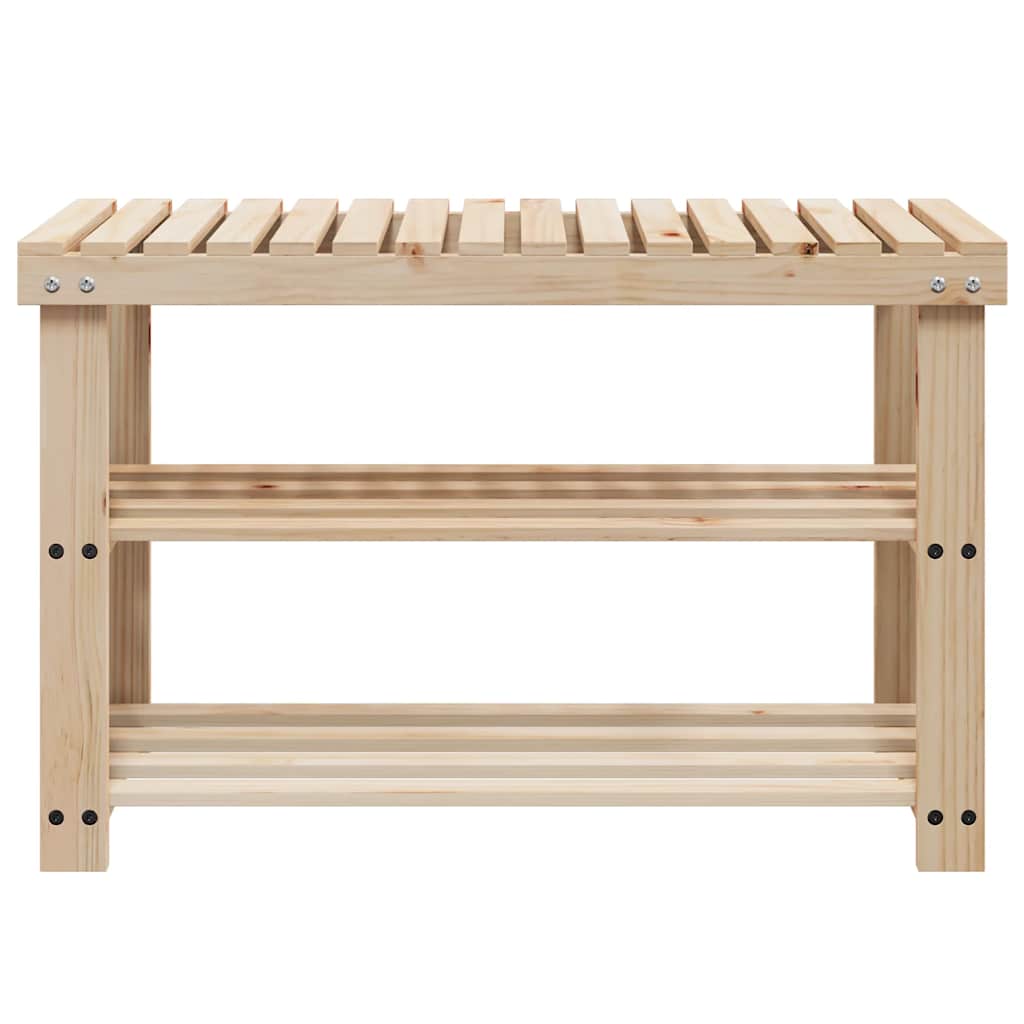 Schoenenrek met bankje 2-in-1 massief vurenhout is nu te koop bij PeponiXL, paradijselijk wonen!