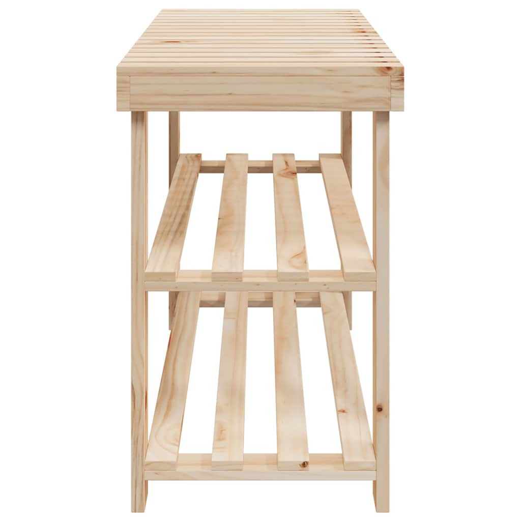 Schoenenrek met bankje 2-in-1 massief vurenhout is nu te koop bij PeponiXL, paradijselijk wonen!