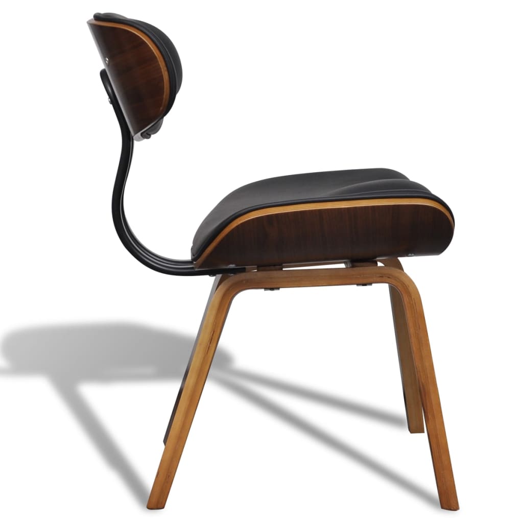 Eetkamerstoelen 2 st gebogen hout en kunstleer is nu te koop bij PeponiXL, paradijselijk wonen!