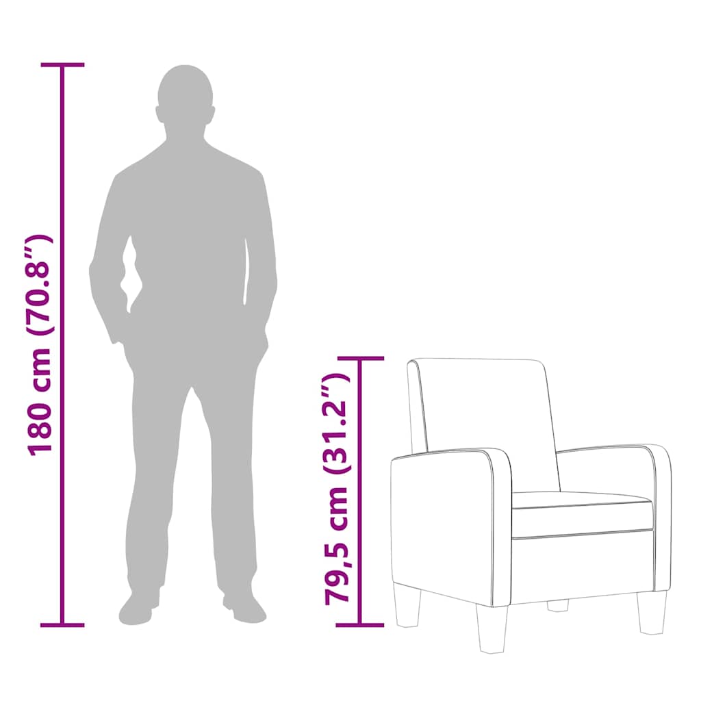 Fauteuil kunstleer bruin is nu te koop bij PeponiXL, paradijselijk wonen!