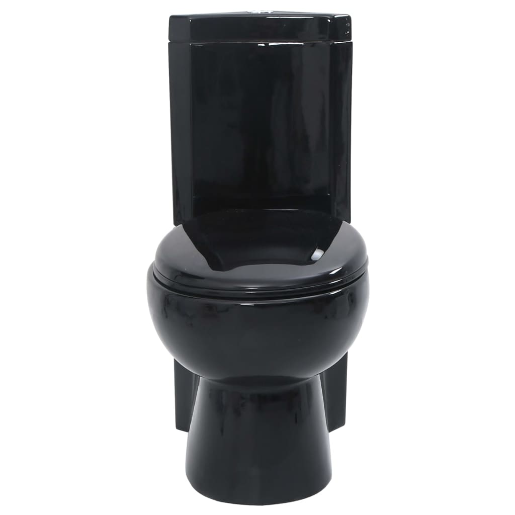 Toilet hoekmodel keramisch zwart is nu te koop bij PeponiXL, paradijselijk wonen!