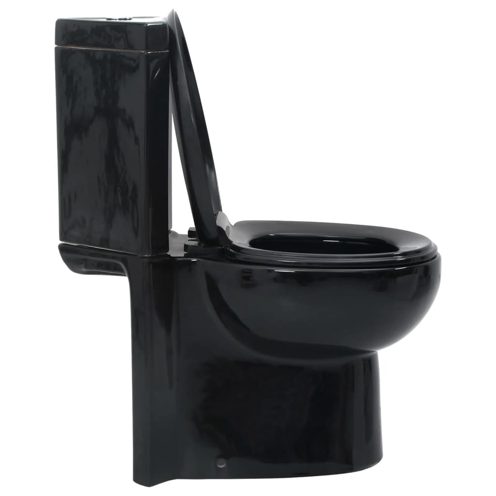 Toilet hoekmodel keramisch zwart is nu te koop bij PeponiXL, paradijselijk wonen!