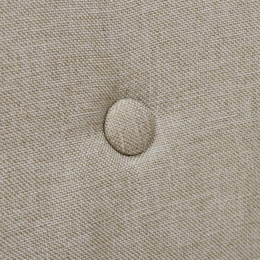 Eetkamerstoelen 2 st stof en massief eikenhout beige is nu te koop bij PeponiXL, paradijselijk wonen!