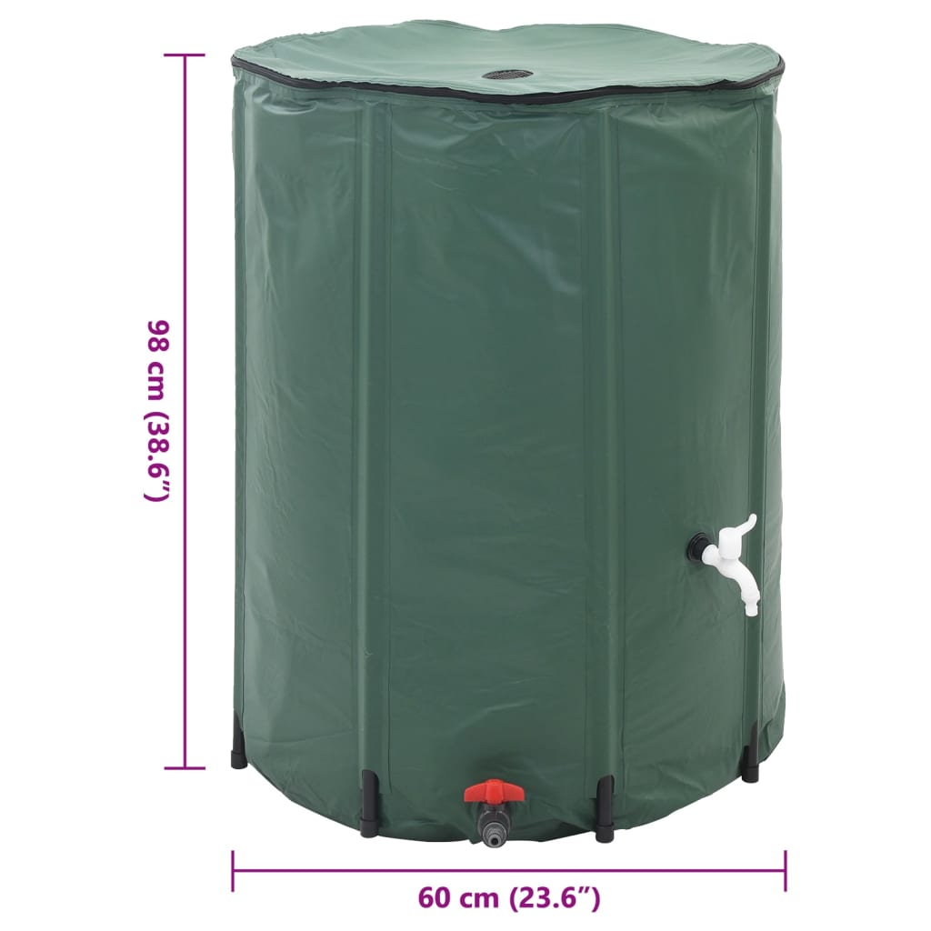 Inklapbare Watertank 250L (Groen) is nu te koop bij PeponiXL, paradijselijk wonen!