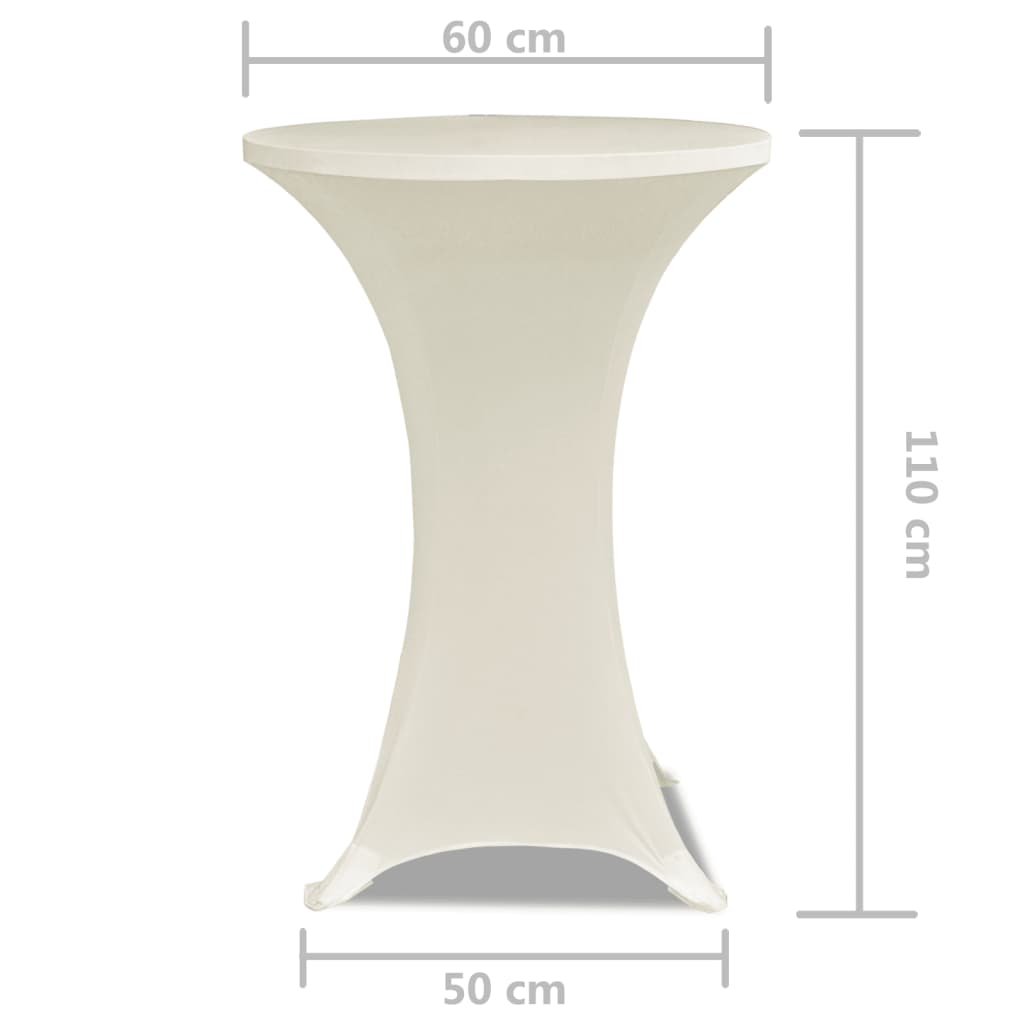 Statafelhoes Stretch Ø60cm Crème (2 stuks) is nu te koop bij PeponiXL, paradijselijk wonen!