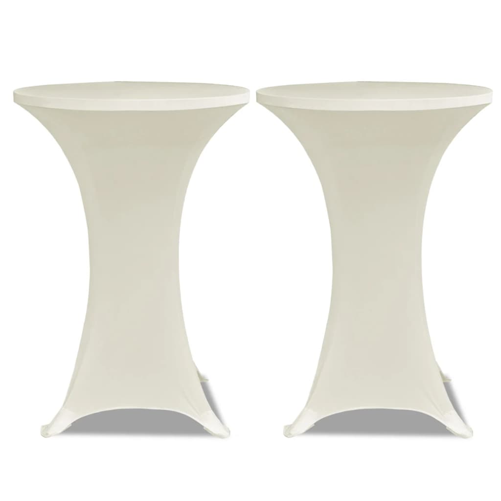 Statafelhoes Stretch Ø80cm Crème (2 stuks) is nu te koop bij PeponiXL, paradijselijk wonen!