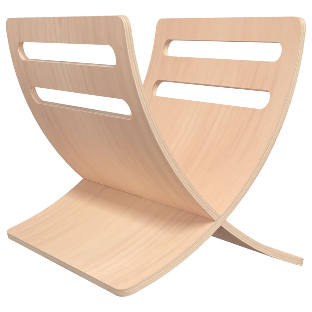 Tijdschriftenrek vloermodel hout naturel is nu te koop bij PeponiXL, paradijselijk wonen!