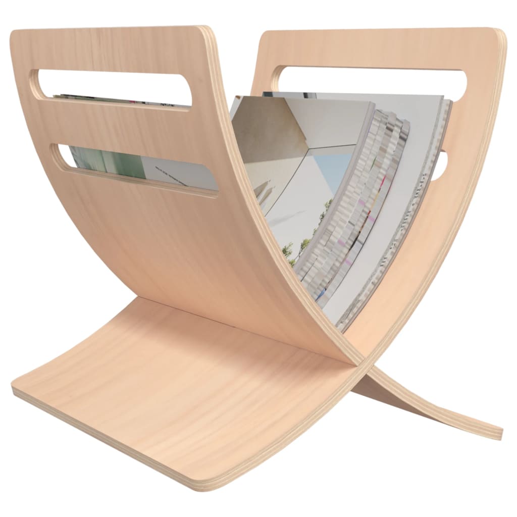 Tijdschriftenrek vloermodel hout naturel is nu te koop bij PeponiXL, paradijselijk wonen!
