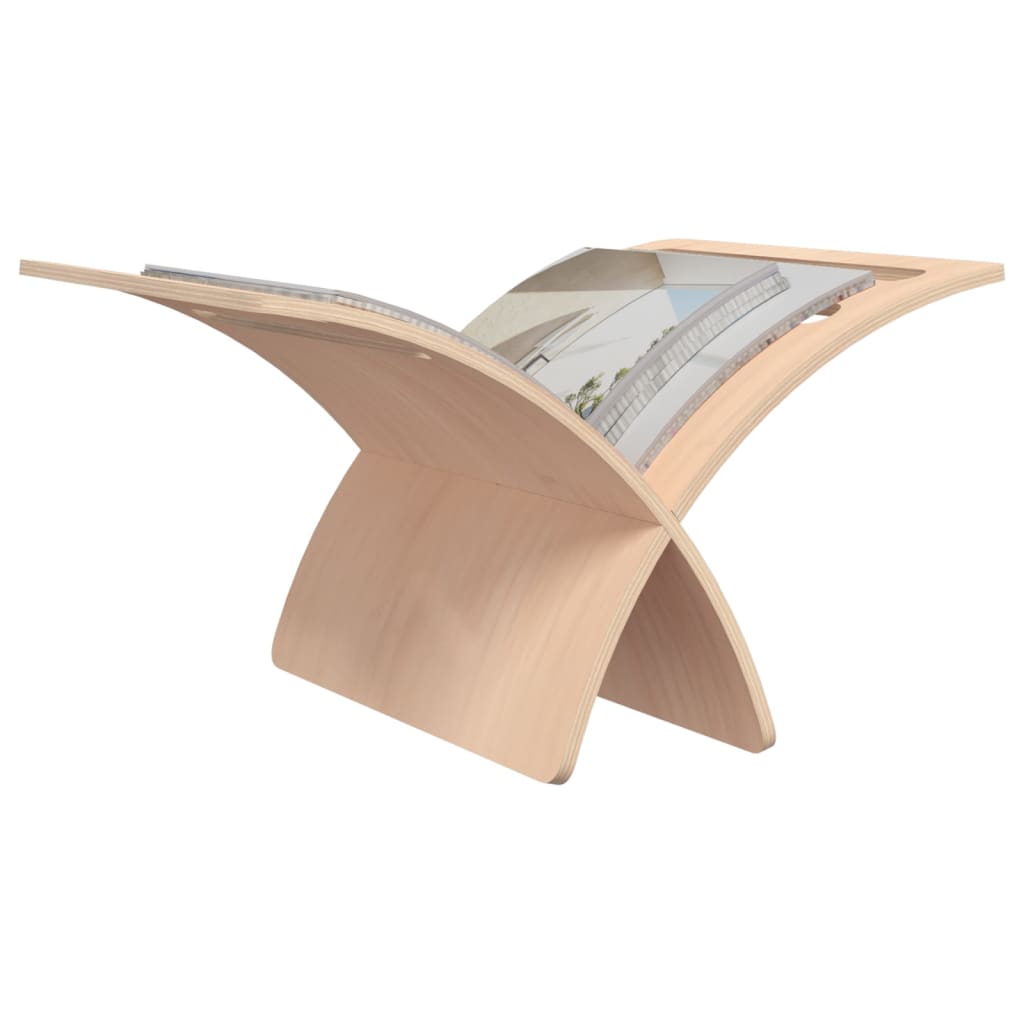 Tijdschriftenrek vloermodel hout naturel is nu te koop bij PeponiXL, paradijselijk wonen!