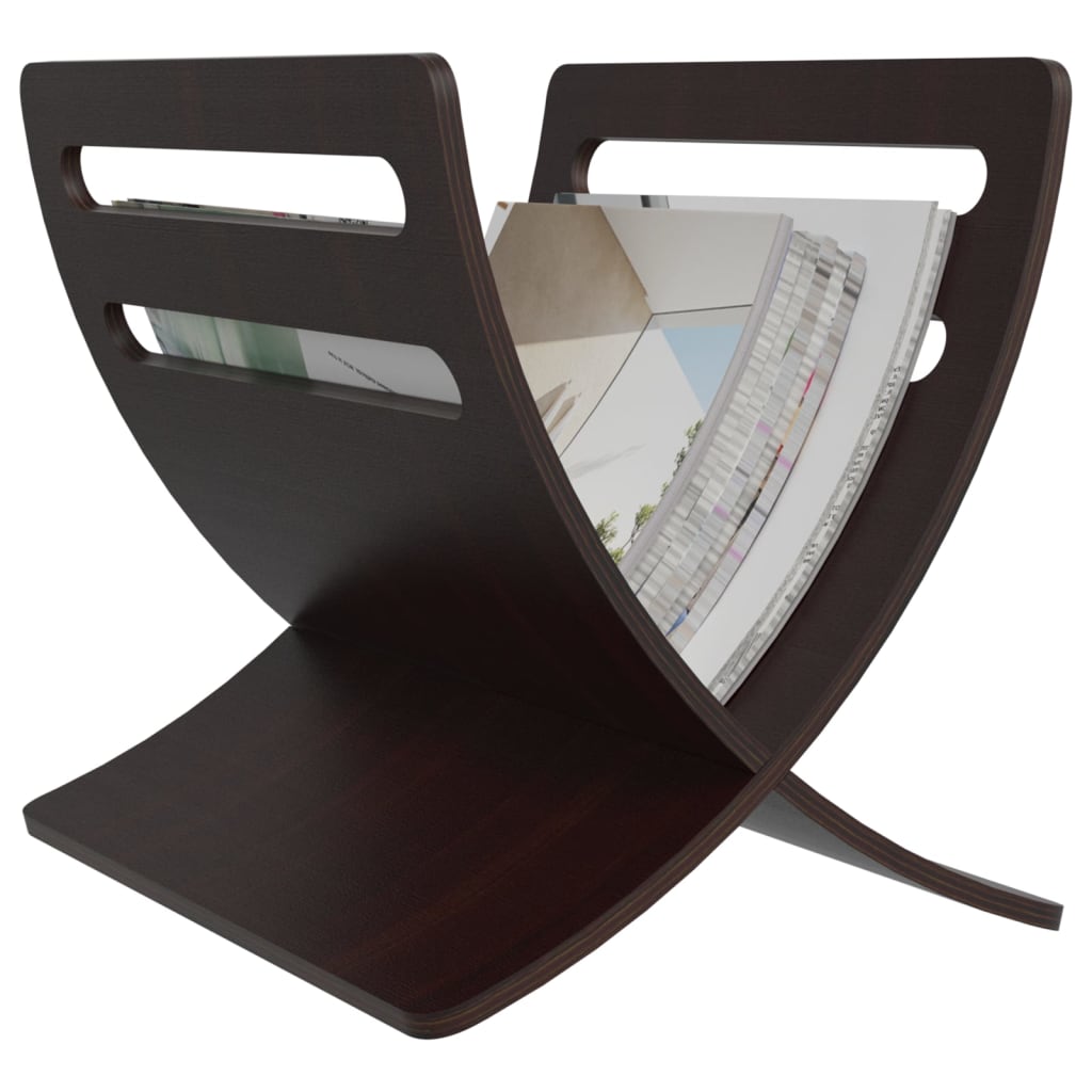 Tijdschriftenrek vloermodel hout bruin is nu te koop bij PeponiXL, paradijselijk wonen!