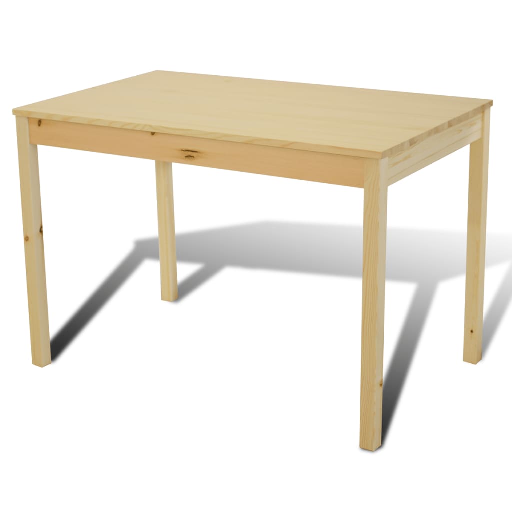 Eettafel met 4 stoelen hout naturel is nu te koop bij PeponiXL, paradijselijk wonen!