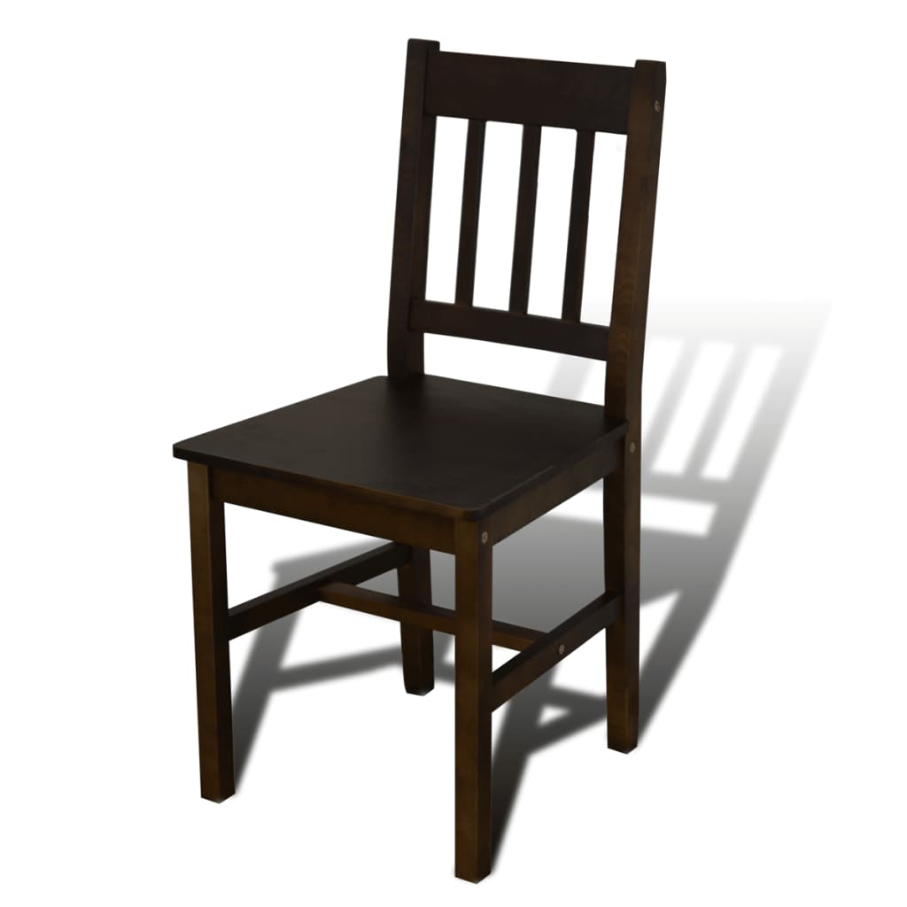 Eettafel met 4 stoelen hout bruin is nu te koop bij PeponiXL, paradijselijk wonen!