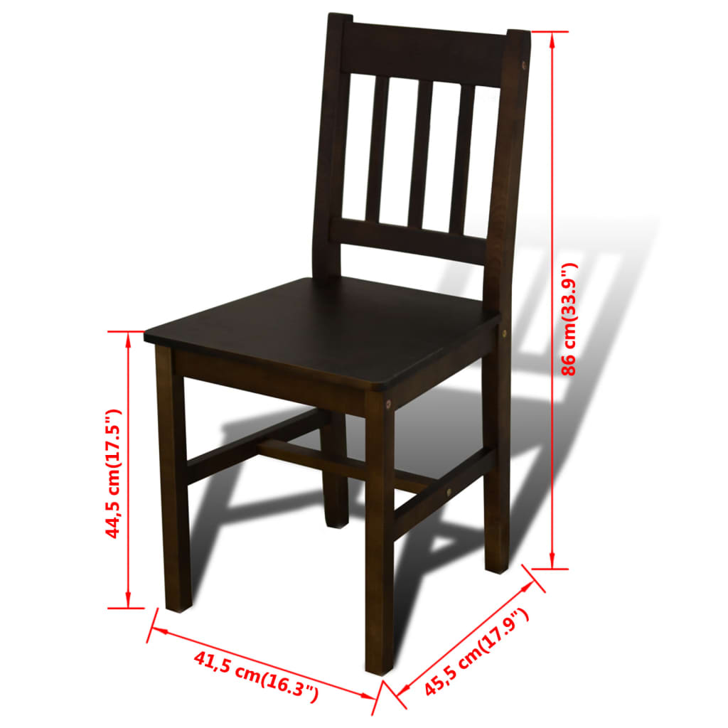 Eettafel met 4 stoelen hout bruin is nu te koop bij PeponiXL, paradijselijk wonen!