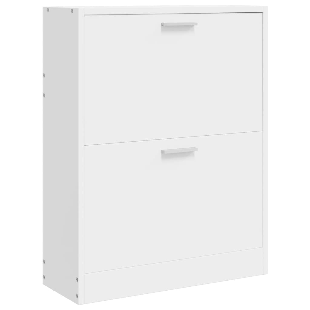 Schoenenkast met 2 vakken hout wit is nu te koop bij PeponiXL, paradijselijk wonen!