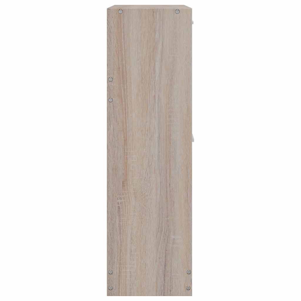 Schoenenkast met 2 vakken eiken-look hout is nu te koop bij PeponiXL, paradijselijk wonen!