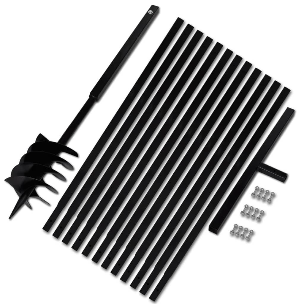 Grondboor met handvat 180 mm en verlengstukken 13 m (staal) is nu te koop bij PeponiXL, paradijselijk wonen!