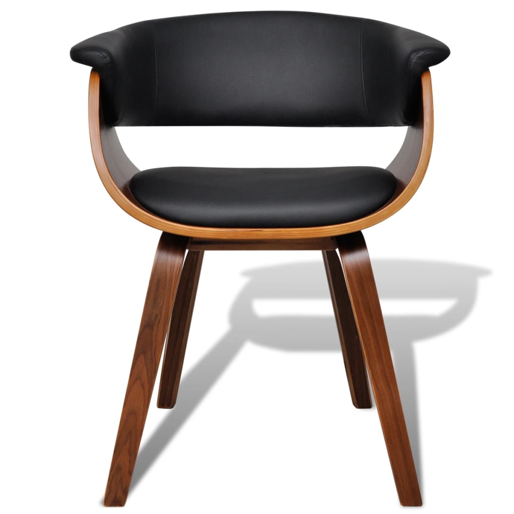 Eetkamerstoelen 2 st gebogen hout en kunstleer is nu te koop bij PeponiXL, paradijselijk wonen!