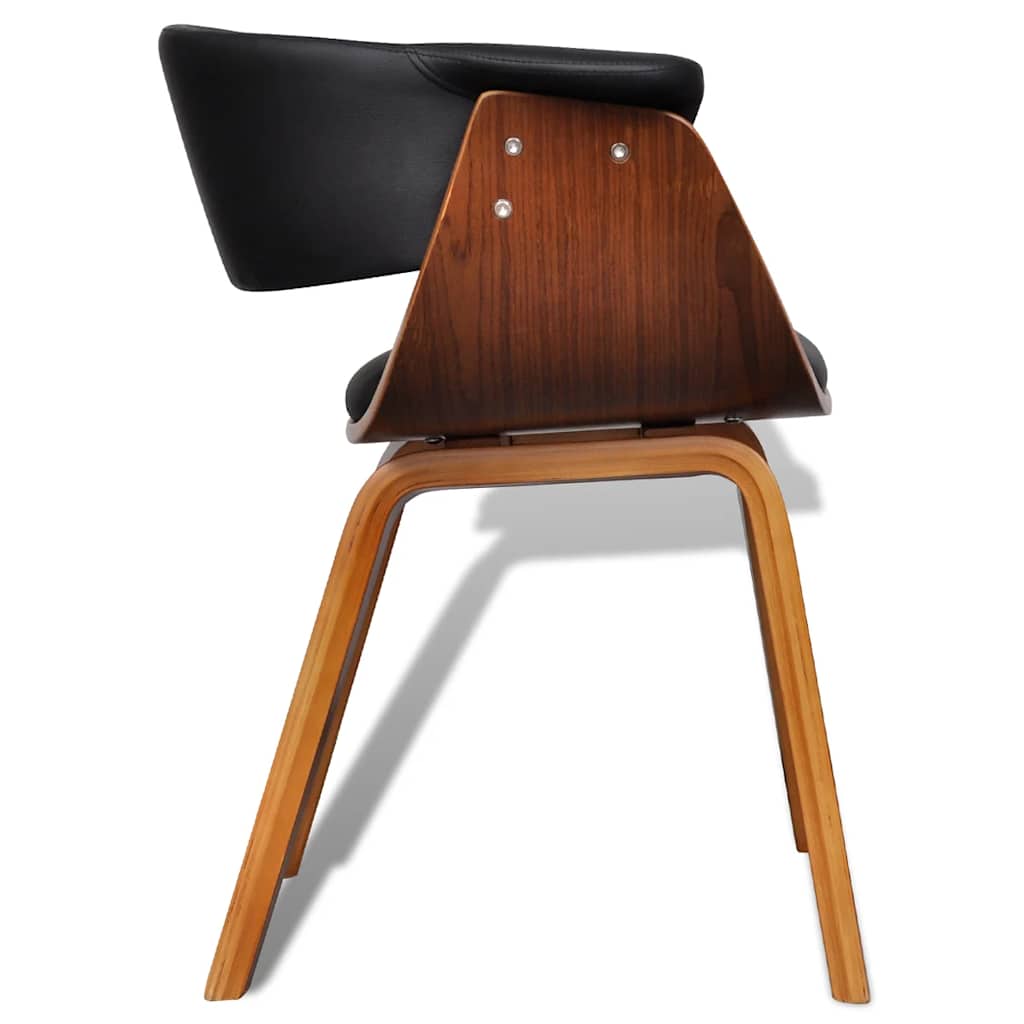 Eetkamerstoelen 2 st gebogen hout en kunstleer is nu te koop bij PeponiXL, paradijselijk wonen!