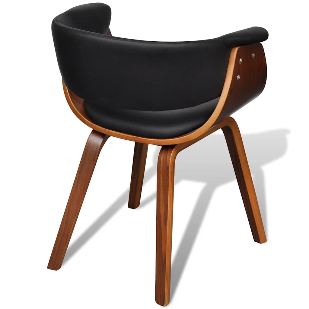 Eetkamerstoelen 2 st gebogen hout en kunstleer is nu te koop bij PeponiXL, paradijselijk wonen!