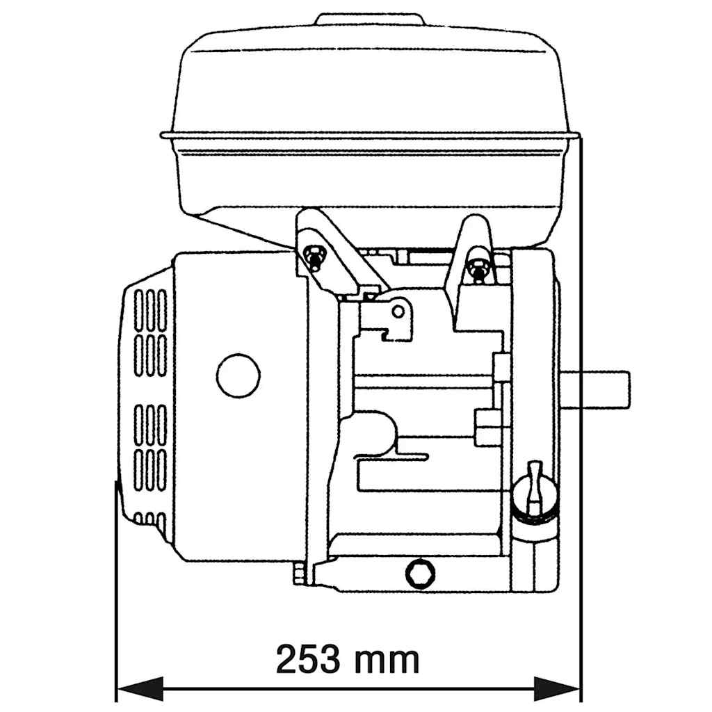 Benzinemotor 6,5 PK 4,8 kW zwart is nu te koop bij PeponiXL, paradijselijk wonen!