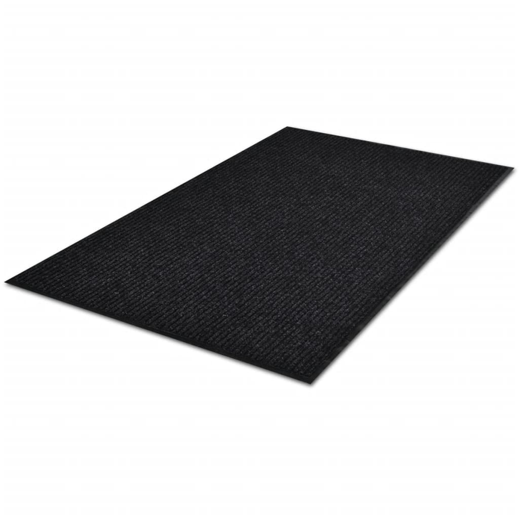 Deurmat 90x150 cm PVC zwart is nu te koop bij PeponiXL, paradijselijk wonen!