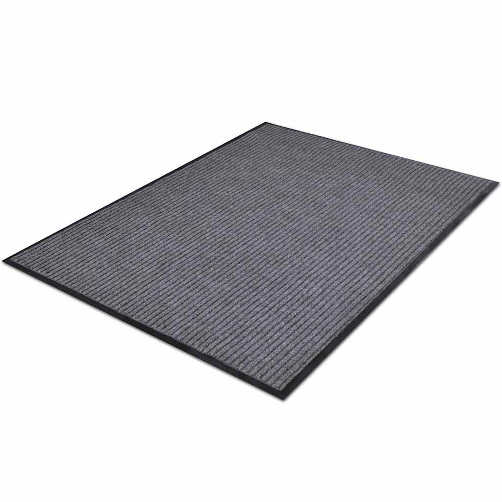 Deurmat 90x60 cm PVC grijs is nu te koop bij PeponiXL, paradijselijk wonen!