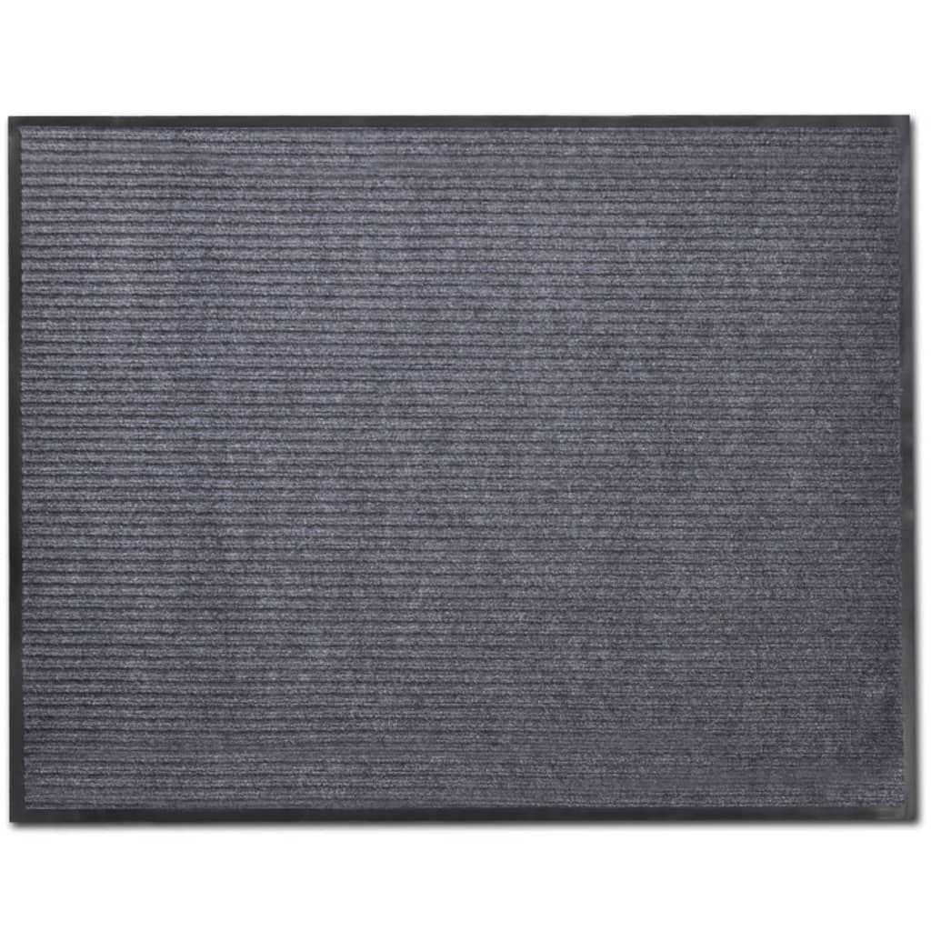 Deurmat 90x120 cm PVC grijs is nu te koop bij PeponiXL, paradijselijk wonen!