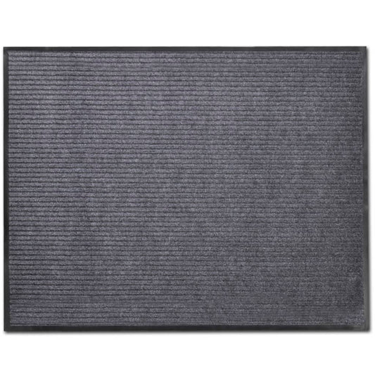 Deurmat 90x120 cm PVC grijs is nu te koop bij PeponiXL, paradijselijk wonen!