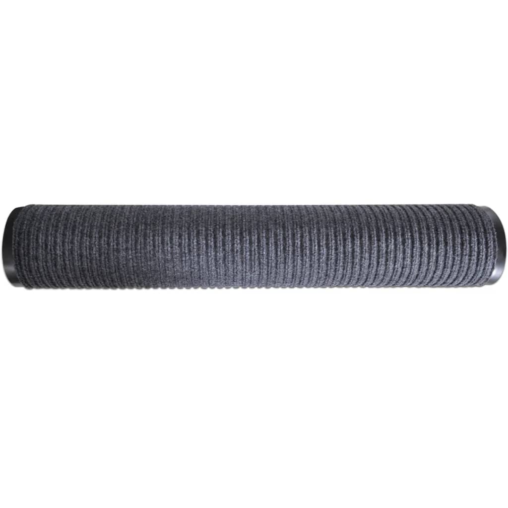 Deurmat 90x120 cm PVC grijs is nu te koop bij PeponiXL, paradijselijk wonen!