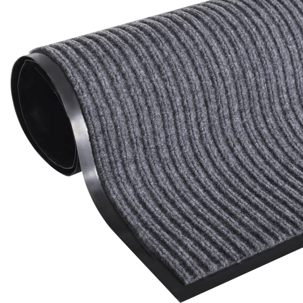 Deurmat 90x150 cm PVC grijs is nu te koop bij PeponiXL, paradijselijk wonen!