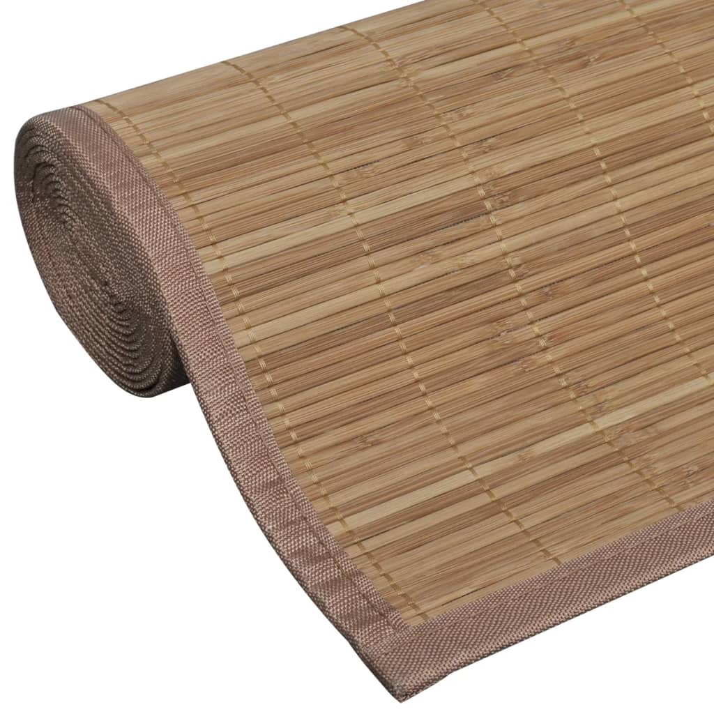Tapijt rechthoekig 150x200 cm bamboe bruin is nu te koop bij PeponiXL, paradijselijk wonen!