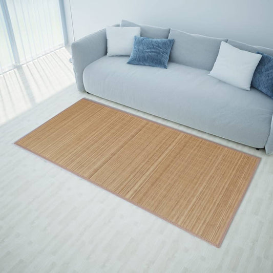 Tapijt rechthoekig 150x200 cm bamboe bruin is nu te koop bij PeponiXL, paradijselijk wonen!