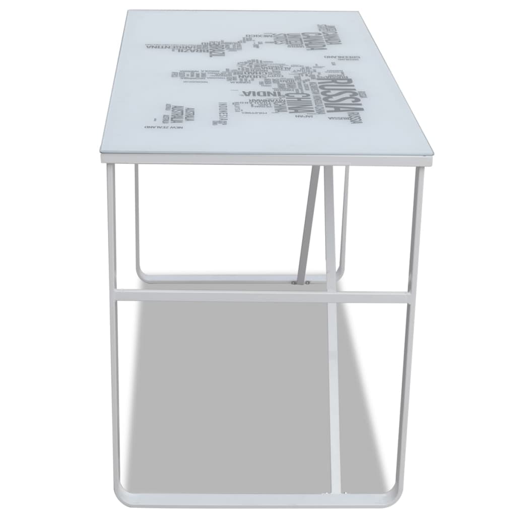 Bureau met wereldkaart opdruk (rechthoekig) is nu te koop bij PeponiXL, paradijselijk wonen!