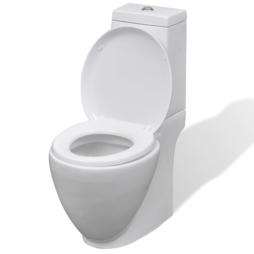 Toilet- en bidetset keramiek wit is nu te koop bij PeponiXL, paradijselijk wonen!