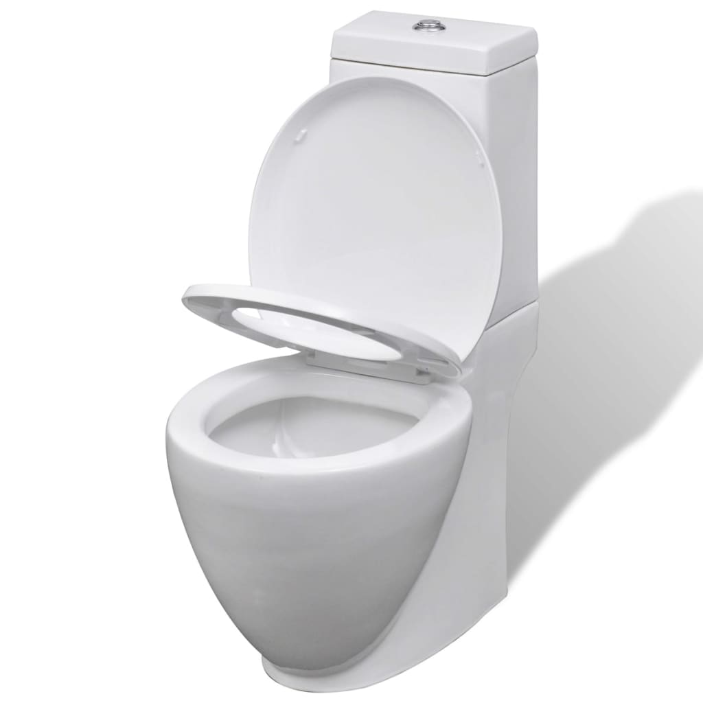 Toilet- en bidetset keramiek wit is nu te koop bij PeponiXL, paradijselijk wonen!