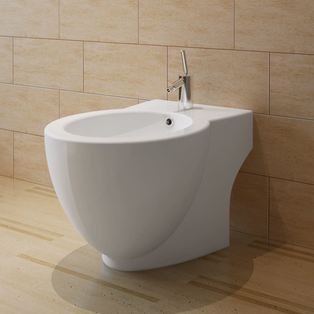 Toilet- en bidetset keramiek wit is nu te koop bij PeponiXL, paradijselijk wonen!