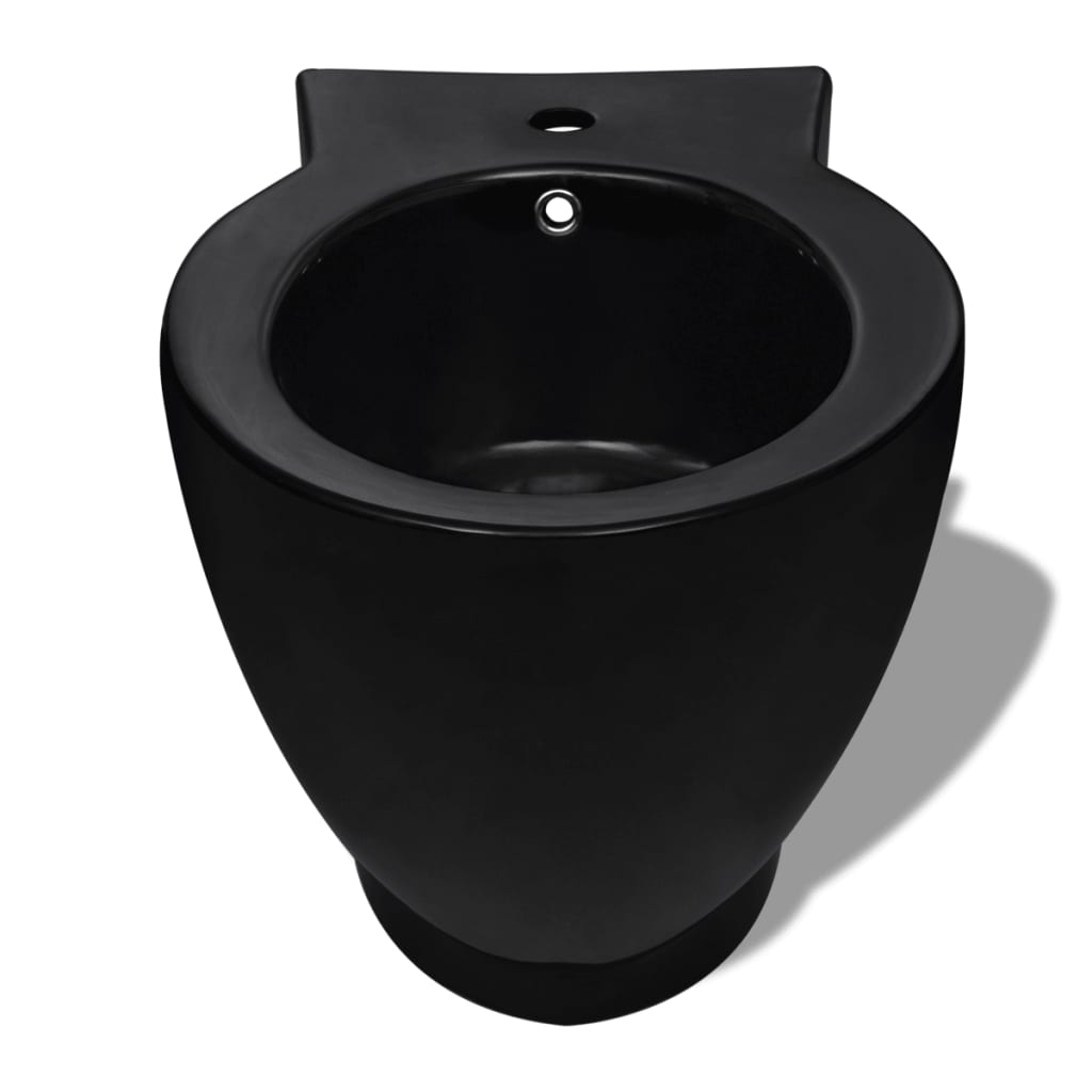 Toilet- en bidetset keramiek zwart is nu te koop bij PeponiXL, paradijselijk wonen!