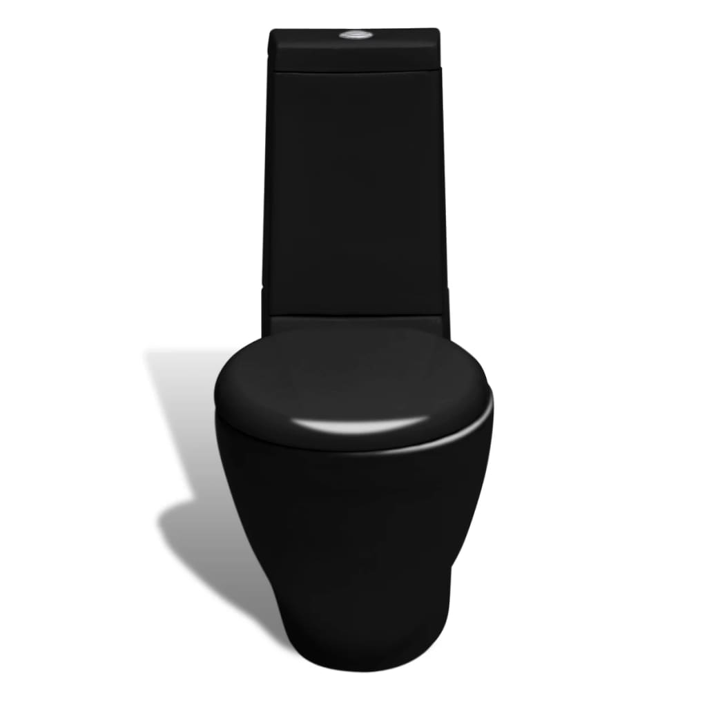 Toilet- en bidetset keramiek zwart is nu te koop bij PeponiXL, paradijselijk wonen!