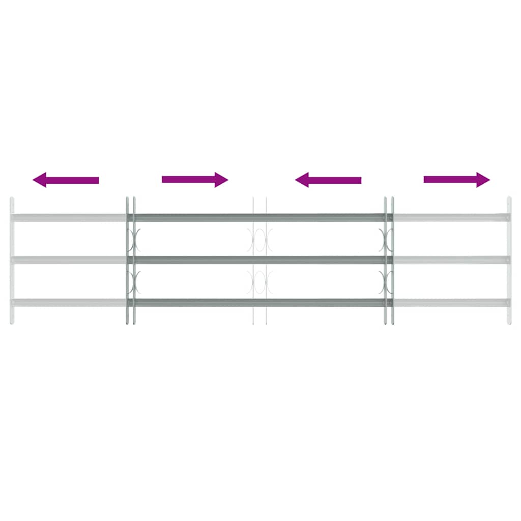 Raambeveiliging verstelbaar met 3 dwarsstangen 1000-1500 mm is nu te koop bij PeponiXL, paradijselijk wonen!