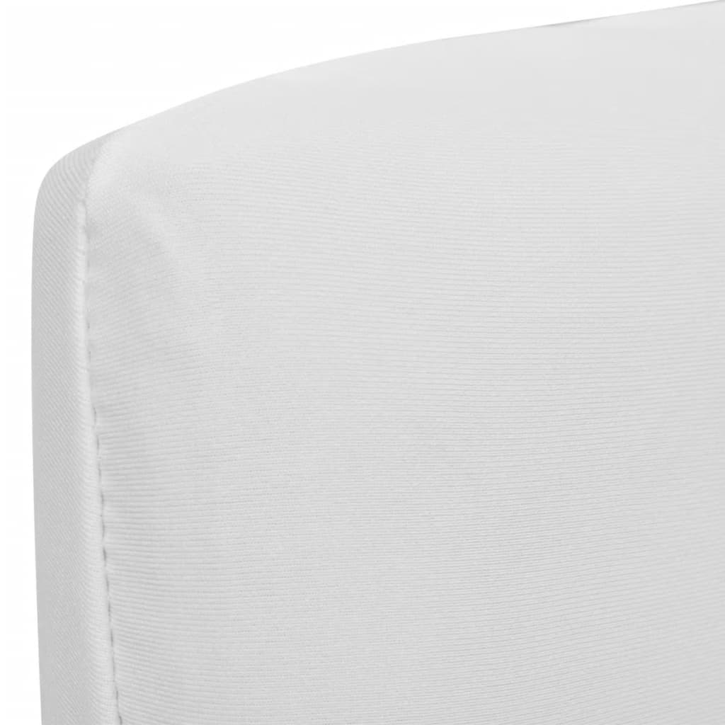 6 st Stoelhoezen recht stretch wit is nu te koop bij PeponiXL, paradijselijk wonen!