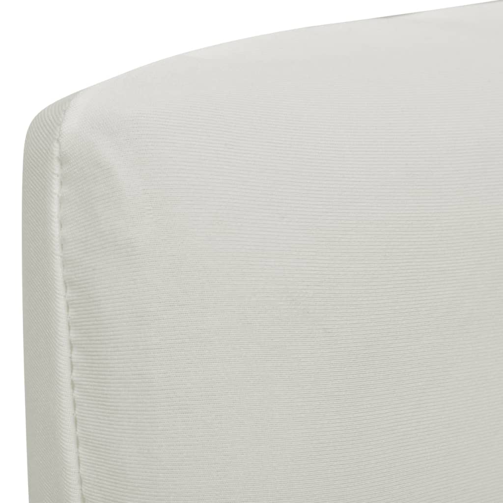 6 st Stoelhoezen recht stretch crèmekleurig is nu te koop bij PeponiXL, paradijselijk wonen!
