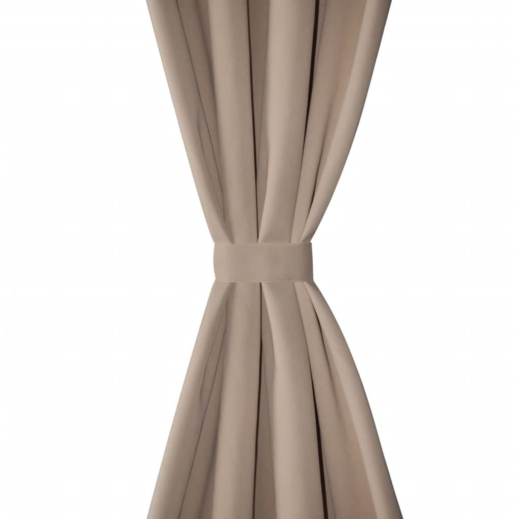 Gordijnen met metalen ringen 135 x 245 cm 2 stuks (creme) is nu te koop bij PeponiXL, paradijselijk wonen!