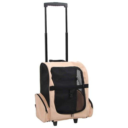 Huisdierentrolley inklapbaar beige is nu te koop bij PeponiXL, paradijselijk wonen!
