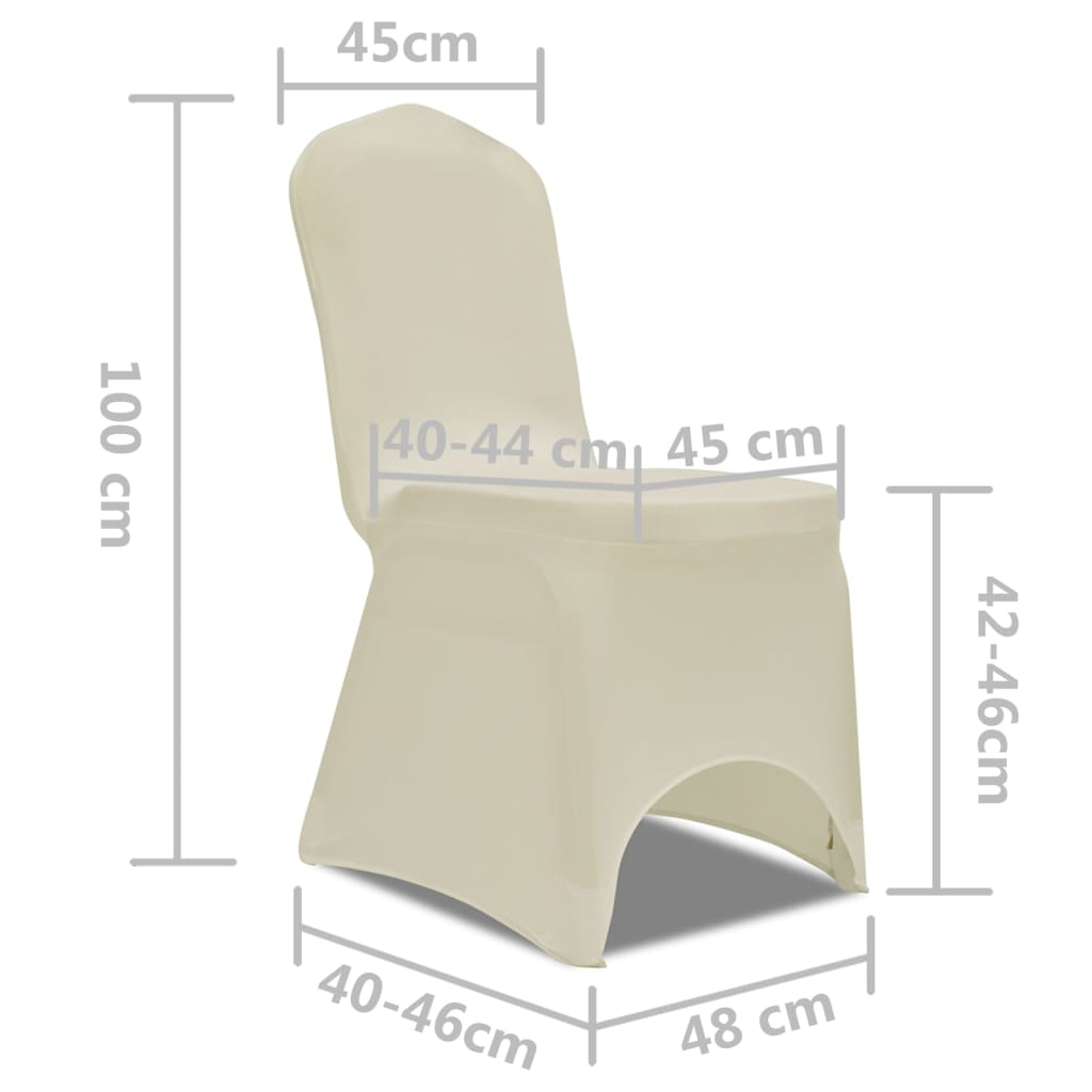 Hoes voor stoelen 50 stuks (creme) is nu te koop bij PeponiXL, paradijselijk wonen!
