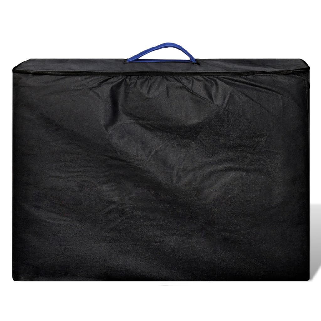 Inklapbare massagetafel 2 zones met houten frame (blauw) is nu te koop bij PeponiXL, paradijselijk wonen!