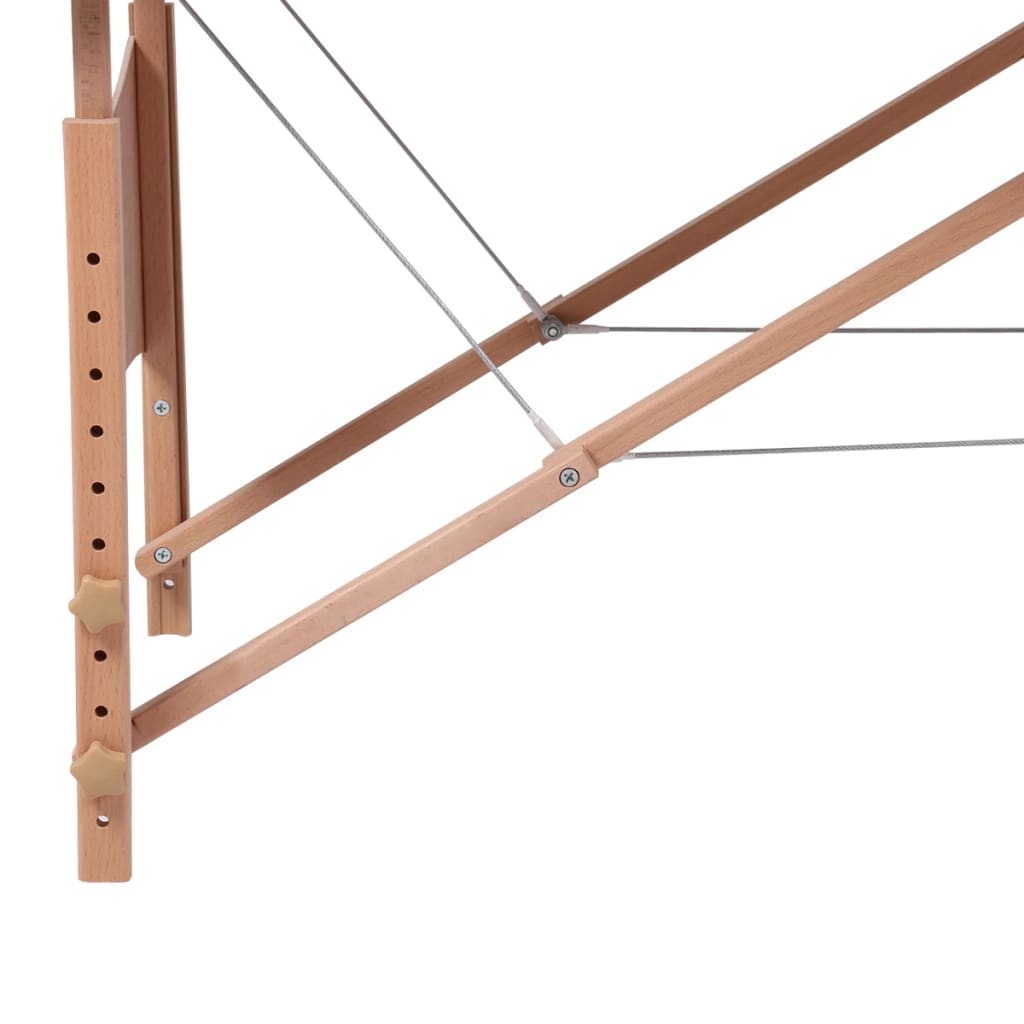 Inklapbare massagetafel 2 zones met houten frame (blauw) is nu te koop bij PeponiXL, paradijselijk wonen!